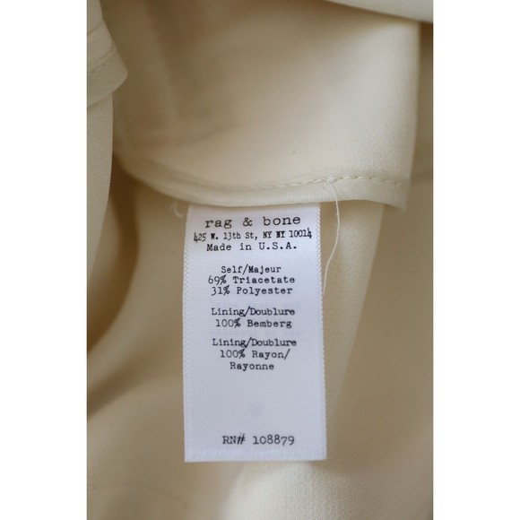 NWOT Rag & Bone White Blazer Hook Closure Formal Work Jacket Sz 2 Made in USA - Picture 4 of 9